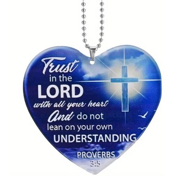 Trust in the Lord Car Mirror Ornament - Brand New - Picture 5 of 8